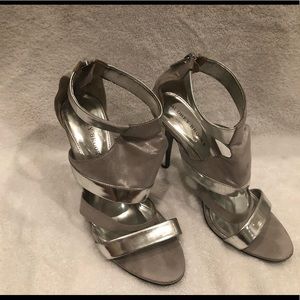 Audrey Brooke silver heels